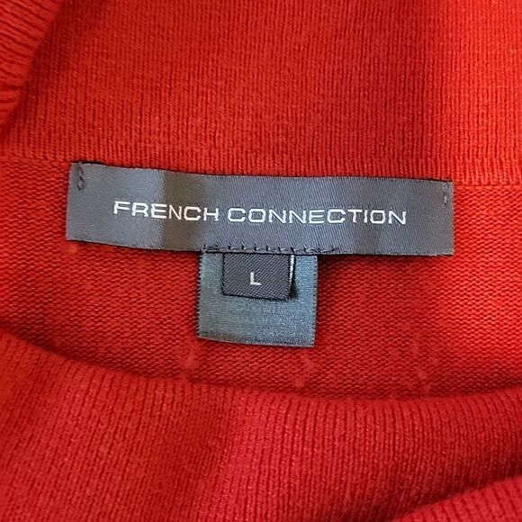 French Connection Mars red cowel neck tunic sweater Size L - Picture 7 of 10